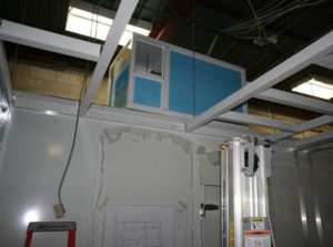 AHU Installation above Incubator